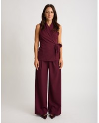 Completo Gilet Fluido Effetto Spinato