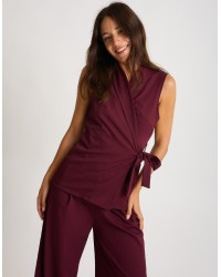 Completo Gilet Fluido Effetto Spinato