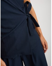 Completo Gilet Fluido Effetto Spinato