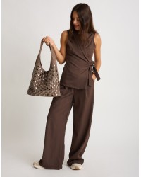 Completo Gilet Fluido Effetto Spinato