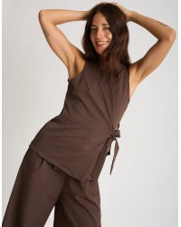 Completo Gilet Fluido Effetto Spinato