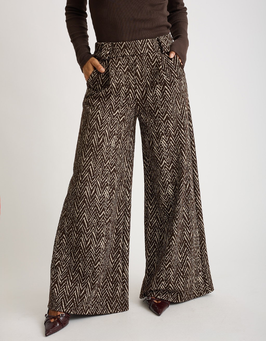 Pantalone Palazzo Zig Zag