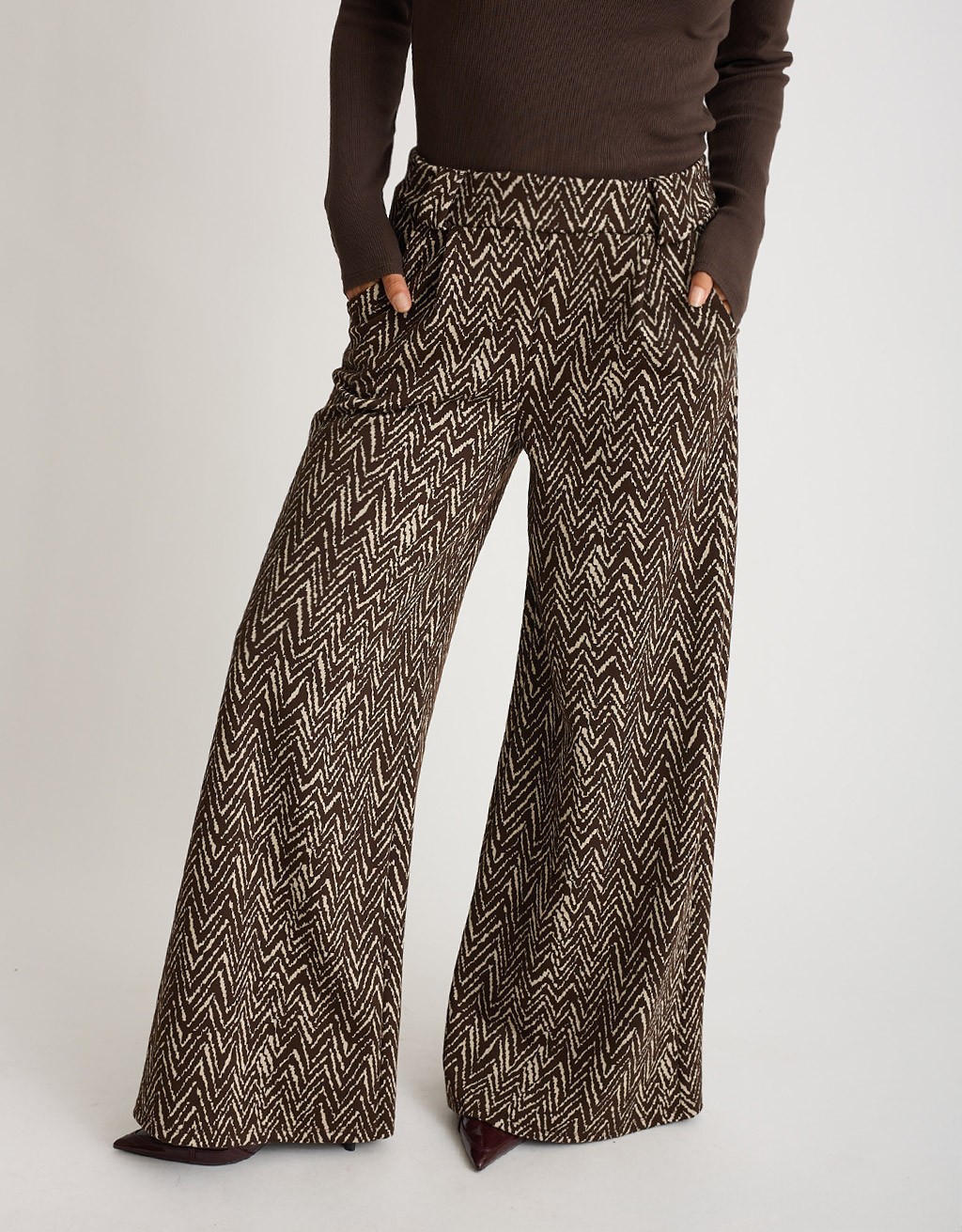 Pantalone Palazzo Zig Zag