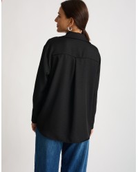Camicia Fluida Over Effetto Satinato