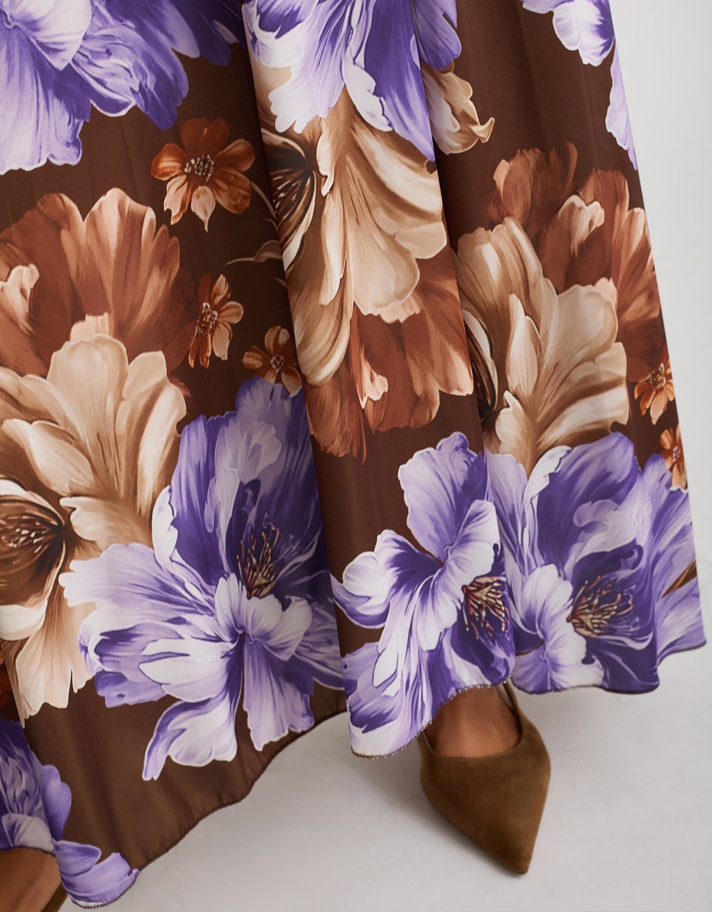 Abito Raso Kimono Fantasia Fiore