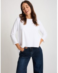 Maglietta Cotone Over Pince Schiena