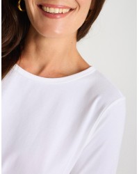 Maglietta Cotone Over Pince Schiena