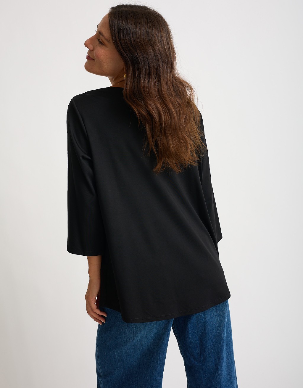 Maglietta Poliviscosa Over Basic