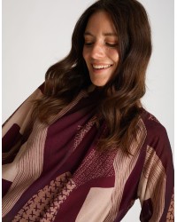 Camicetta Georgette Fantasia Astratta Palloncino