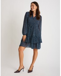 Abitino Chemisier Georgette Micro Pois