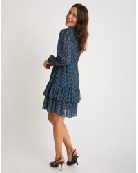 Abitino Chemisier Georgette Micro Pois