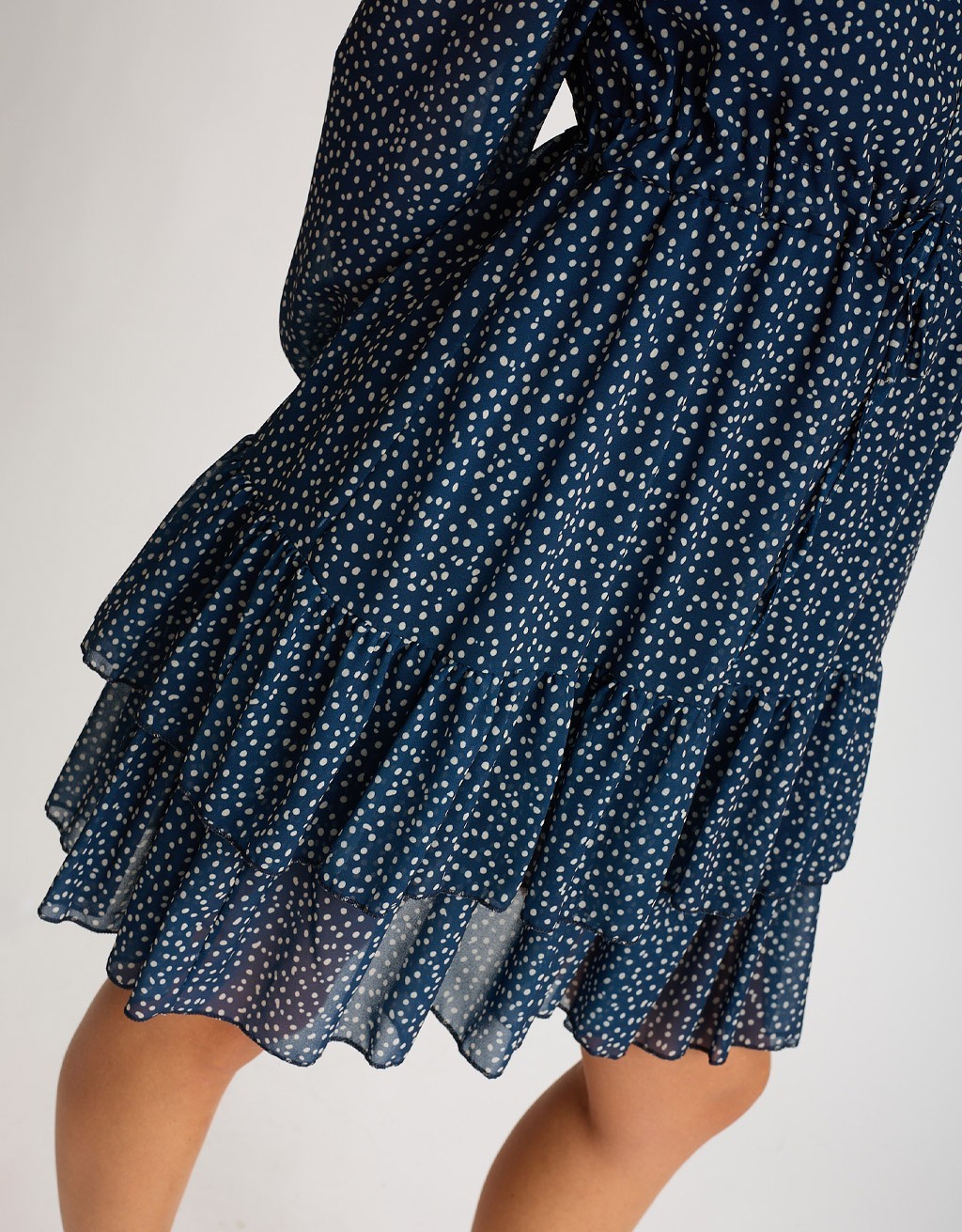 Abitino Chemisier Georgette Micro Pois
