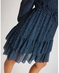 Abitino Chemisier Georgette Micro Pois