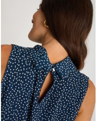 Camicetta Smanicata Georgette Micro Pois