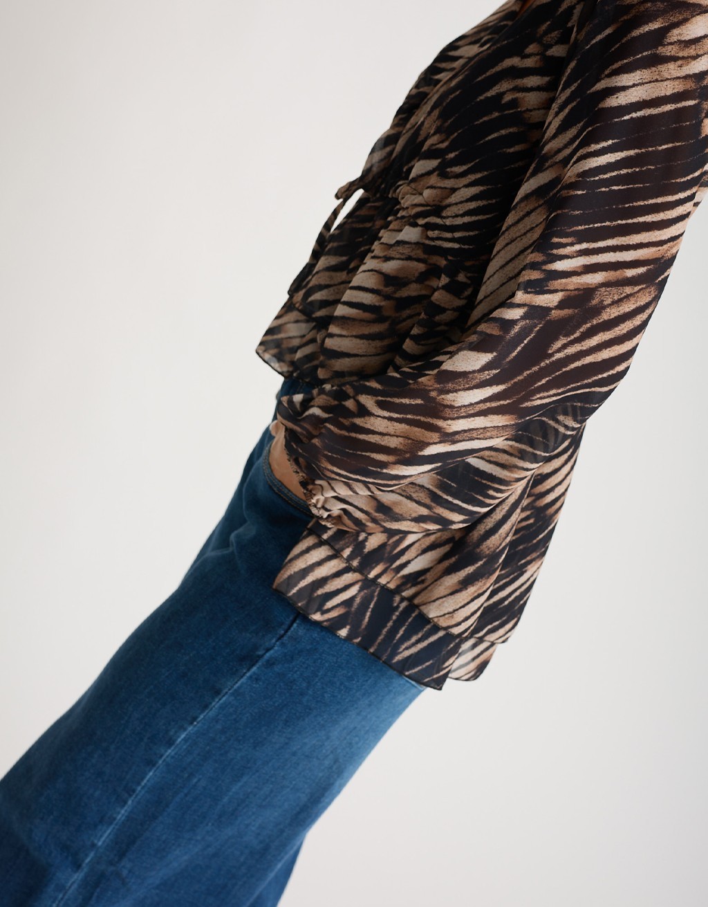 Camicia Laccio Georgette Animalier