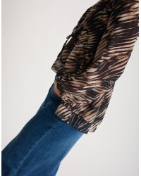 Camicia Laccio Georgette Animalier