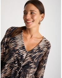 Camicia Laccio Georgette Animalier