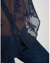 Camicia Georgette Ricami
