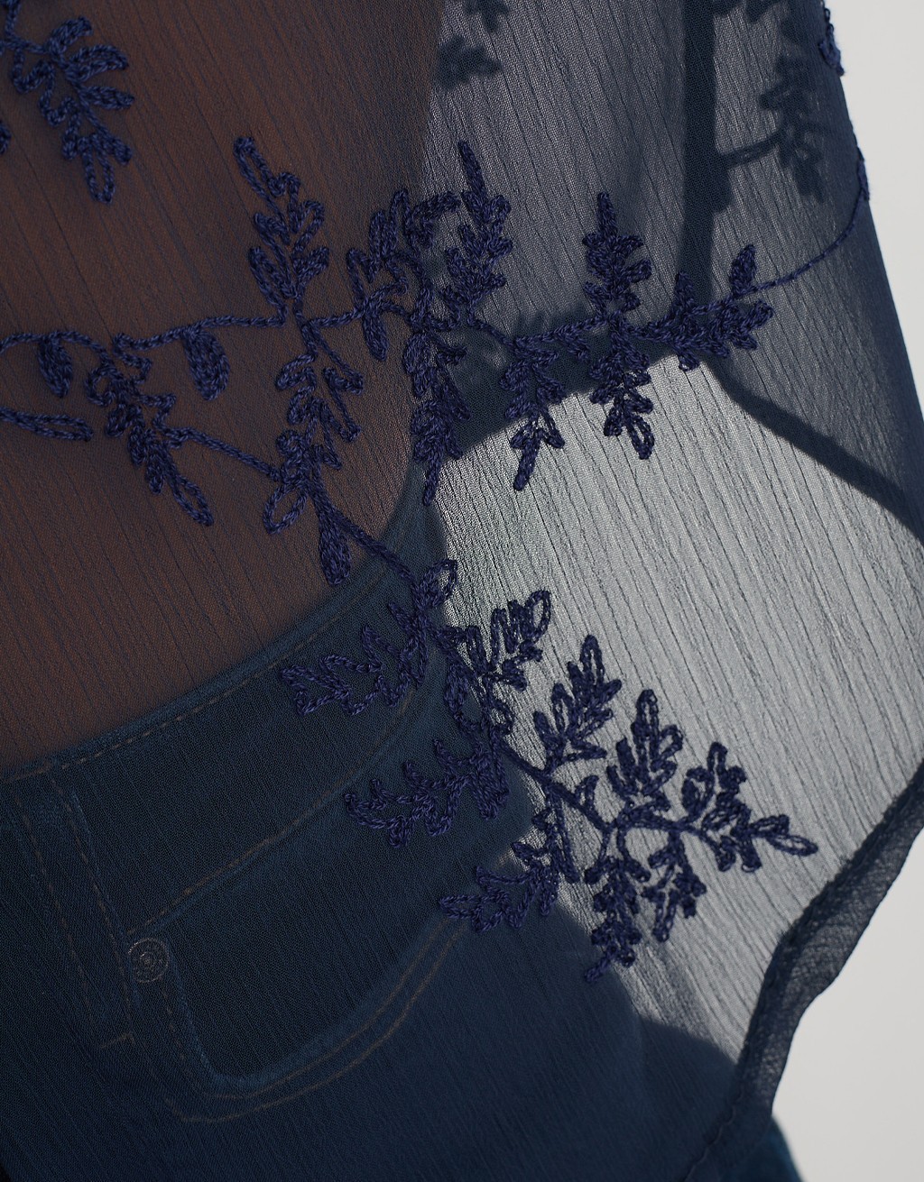 Camicia Georgette Ricami