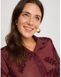 Camicia Georgette Ricami