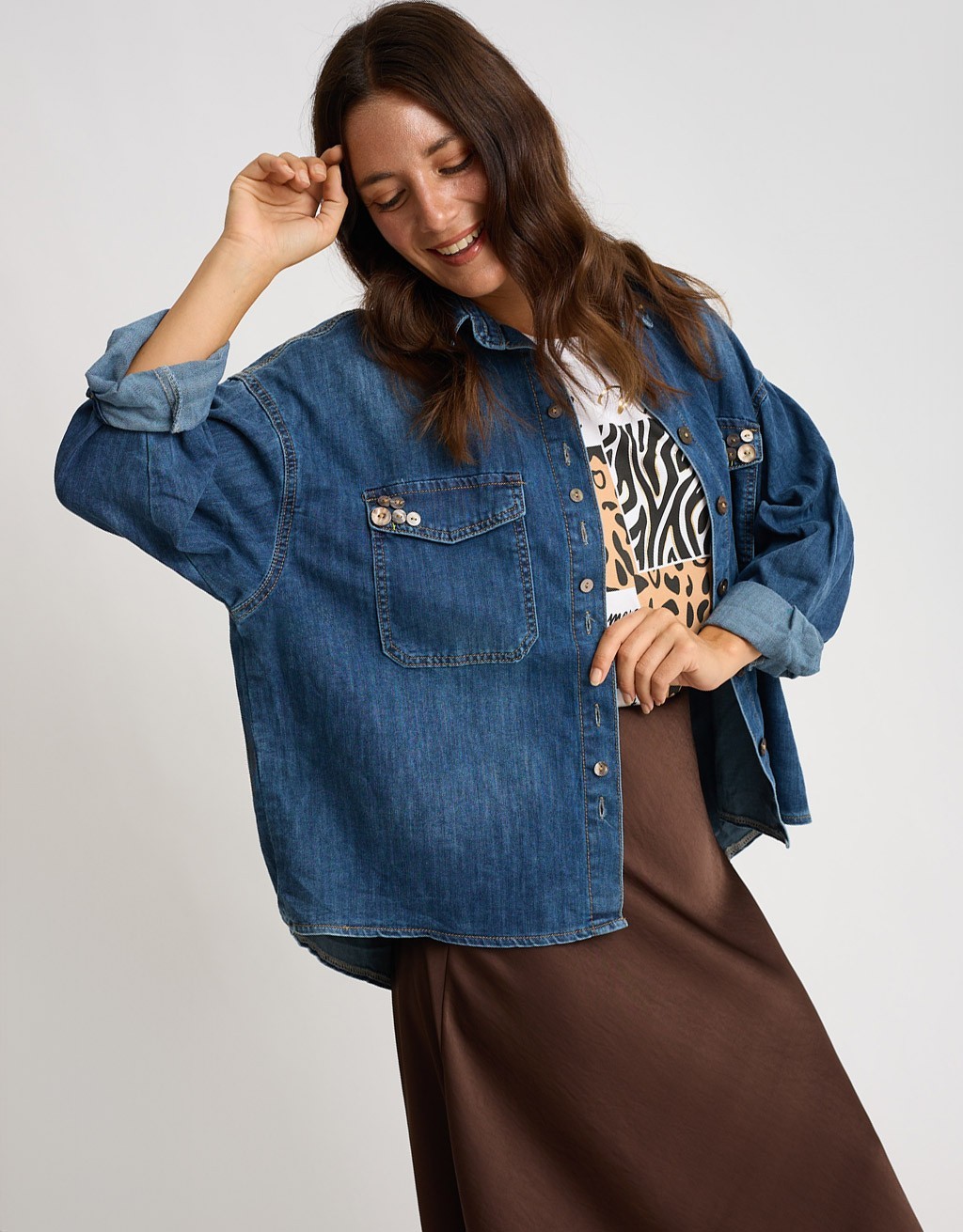 T-shirt Patchwork Animalier