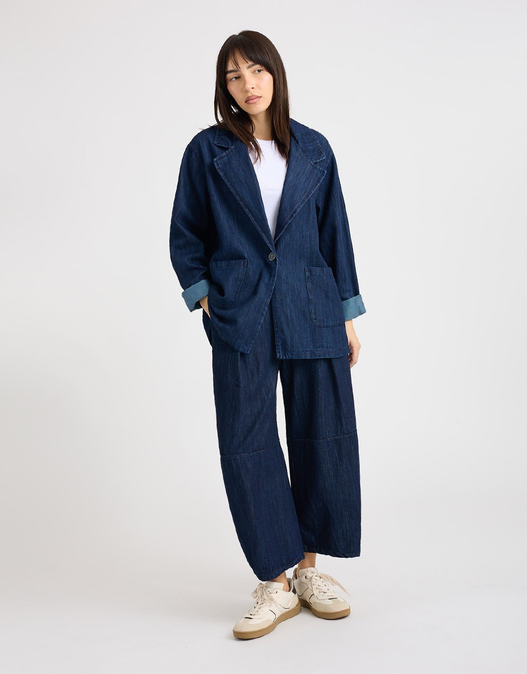 Pantalone Jeans Baloon Crop