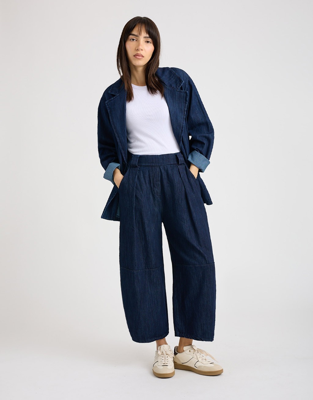 Pantalone Jeans Baloon Crop