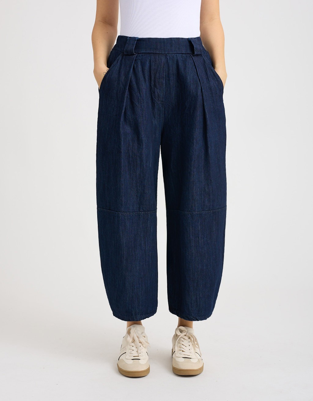 Pantalone Jeans Baloon Crop