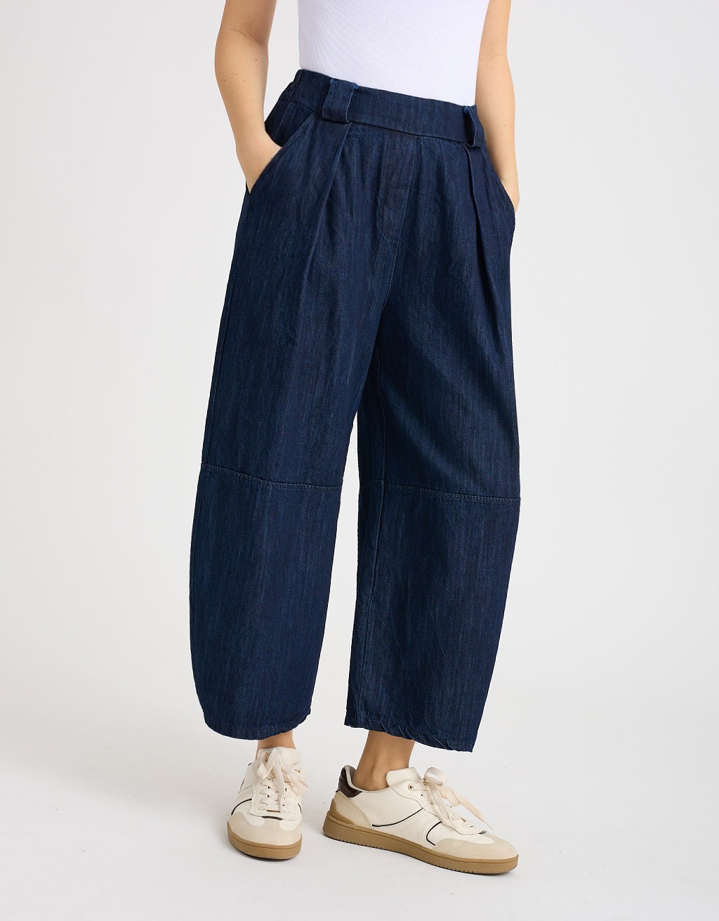 Pantalone Jeans Baloon Crop