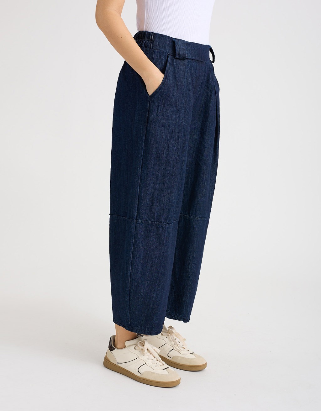 Pantalone Jeans Baloon Crop