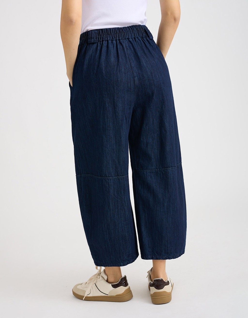 Pantalone Jeans Baloon Crop