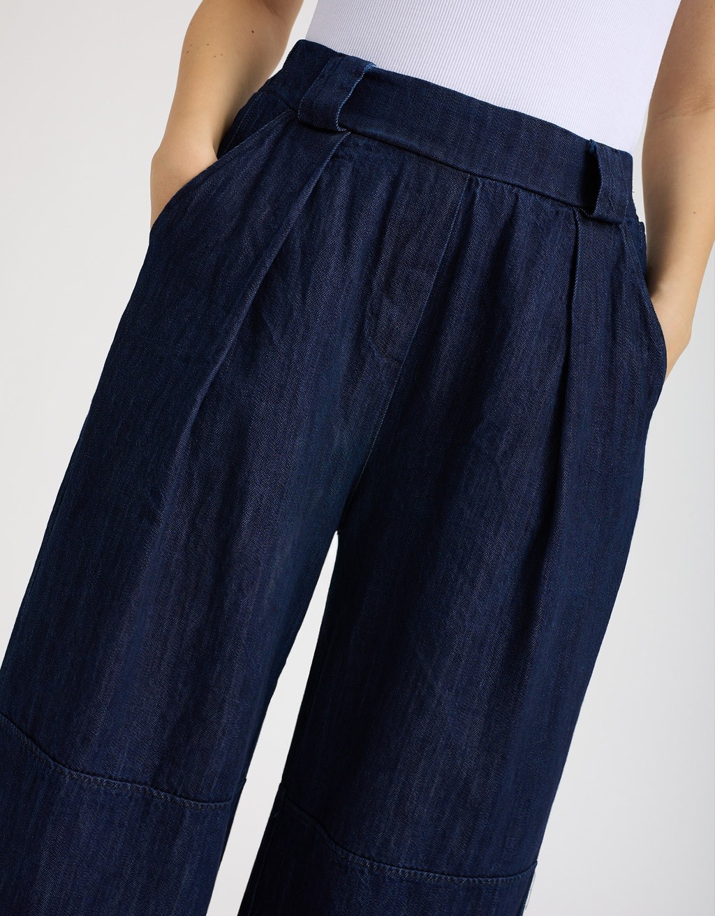 Pantalone Jeans Baloon Crop