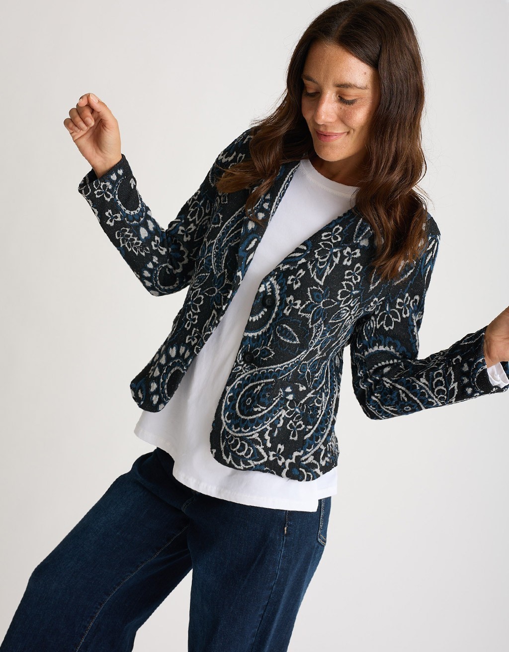 Giacca Jacquard Fantasia