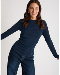 Maglia Costine Arricciata Fianco