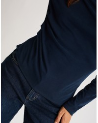 Maglia Costine Arricciata Fianco