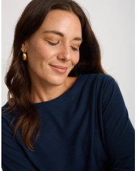 Maglia Costine Arricciata Fianco