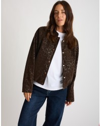 Bomber Animalier Effetto Lucido
