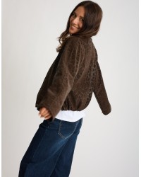 Bomber Animalier Effetto Lucido