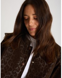 Bomber Animalier Effetto Lucido