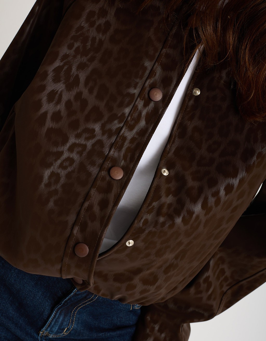 Bomber Animalier Effetto Lucido