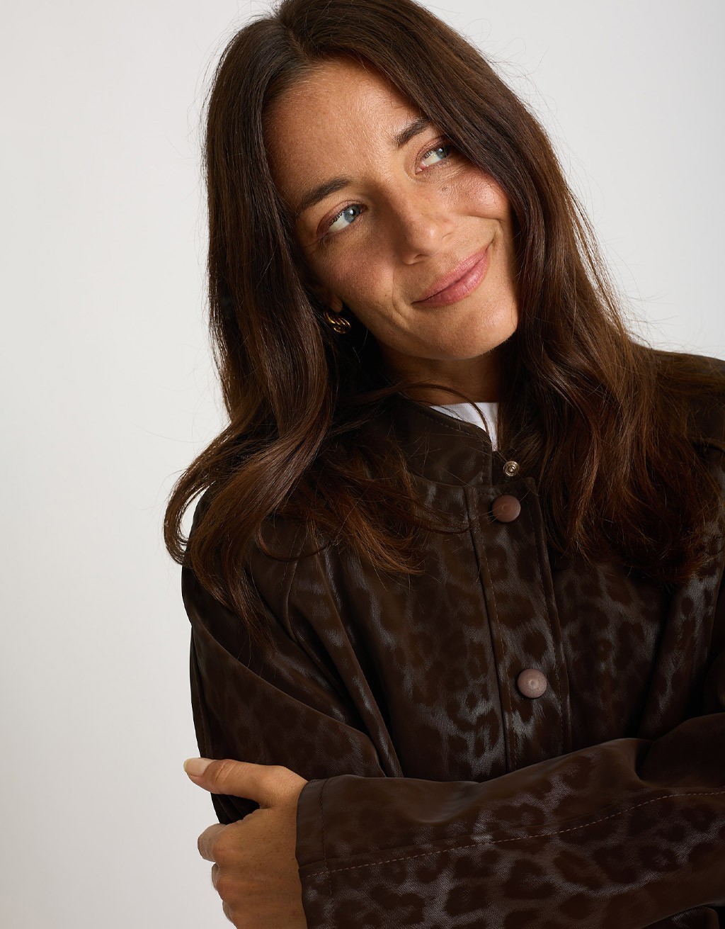 Bomber Animalier Effetto Lucido