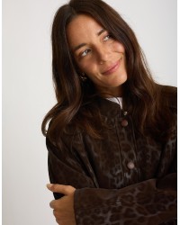 Bomber Animalier Effetto Lucido