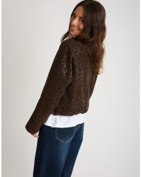 Bomber Animalier Effetto Lucido
