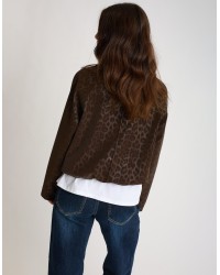 Bomber Animalier Effetto Lucido