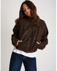Bomber Animalier Effetto Lucido
