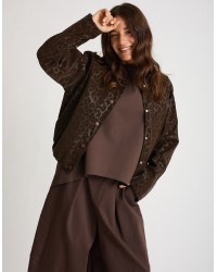 Bomber Animalier Effetto Lucido