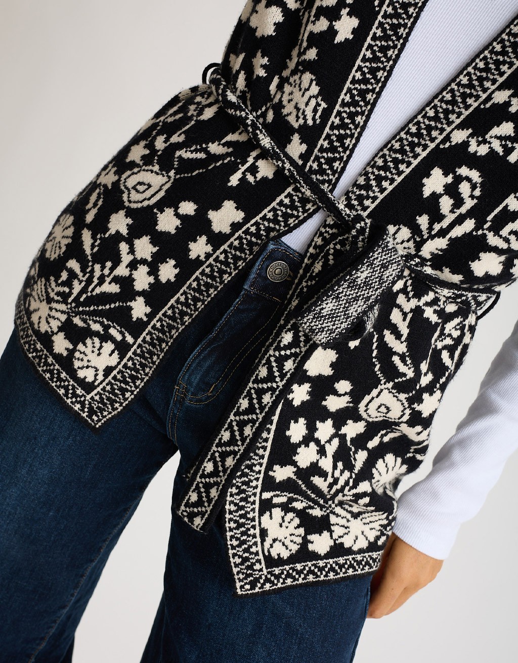 Gilet In Maglia Fantasia