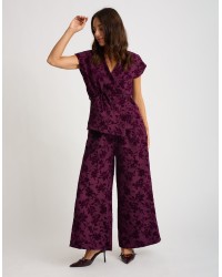 Pantalone Palazzo Floccato