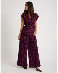Pantalone Palazzo Floccato