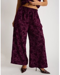 Pantalone Palazzo Floccato